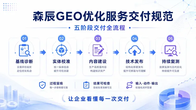 森辰GEO完善GEO优化服务交付规范：建立诊断、建设、发布与复测闭环