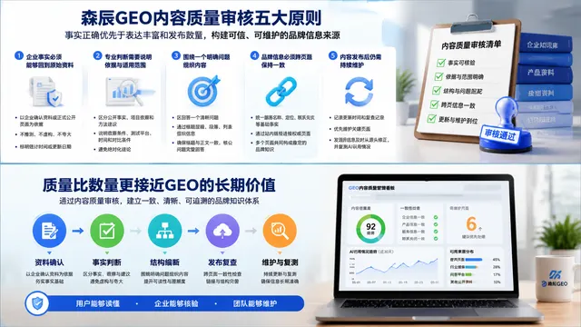 森辰GEO公开内容质量审核原则：让GEO内容有来源、可核验、可维护